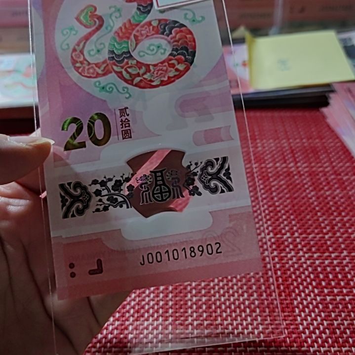 塑料小蛇钞朦胧001018902单张