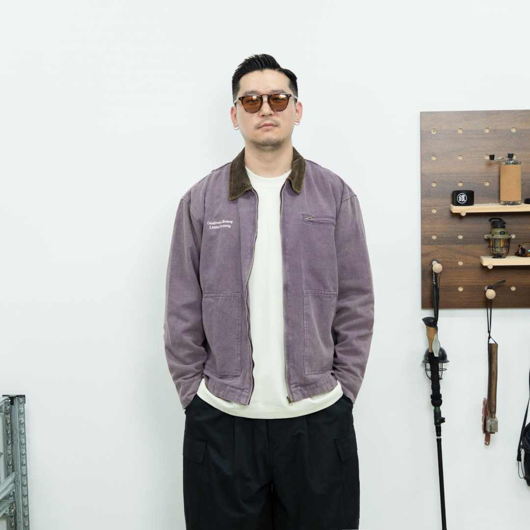 25FW卡哈家重磅复古做旧工装夹克秋季休闲长袖宽松翻领外套