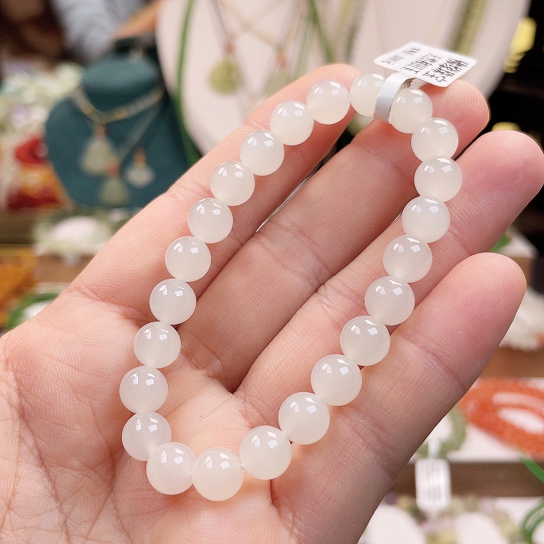 和田玉手链未镶嵌美*羊8