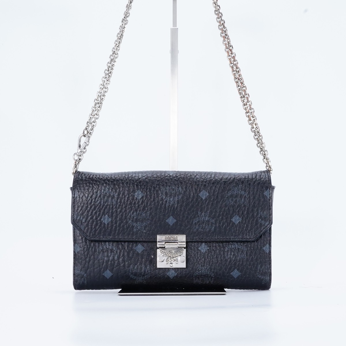 95新 MCM 【春节不打烊】【MCM专属】链条包中号黑色/BG22007287