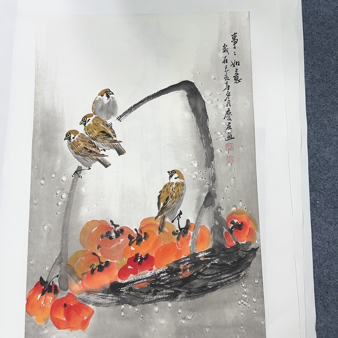 国画国画作品纯手绘作品