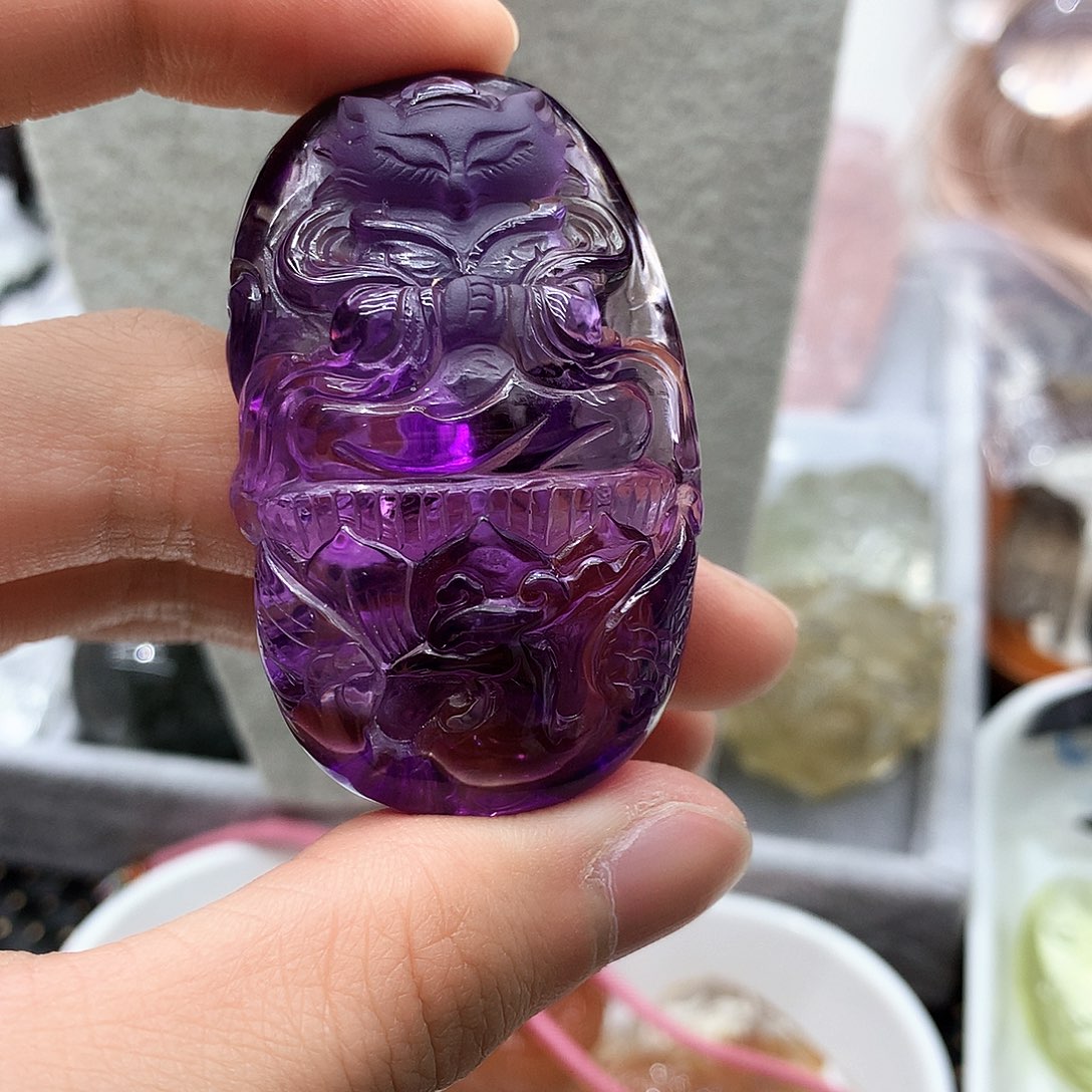 水晶颈饰未镶嵌我****呀挂件