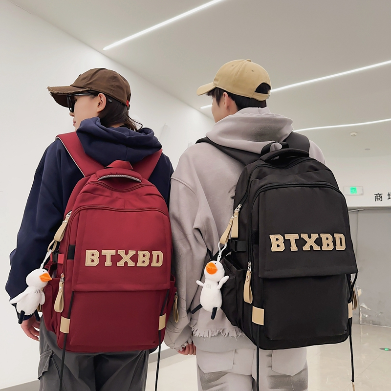 A01-A100编号新款学生双肩包旅行包包男士双休闲大学生健身包