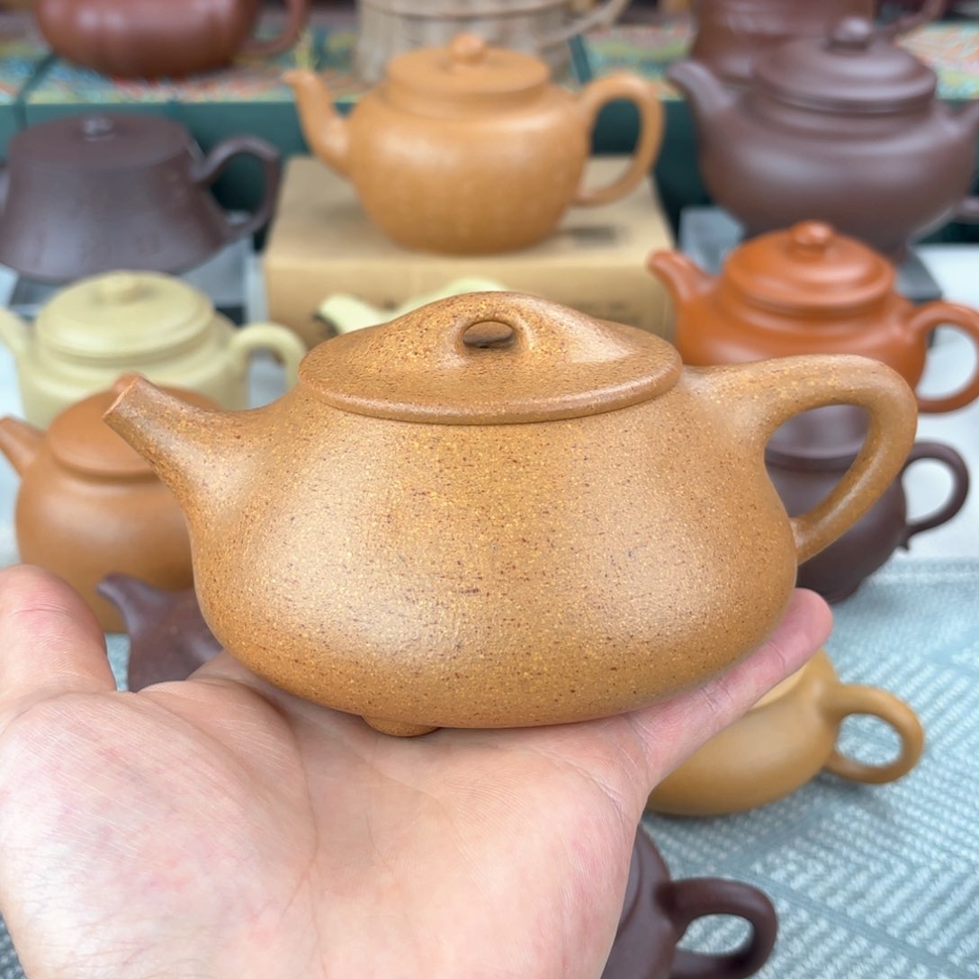 紫砂茶壶微瑕 景舟石瓢 降坡泥 330cc