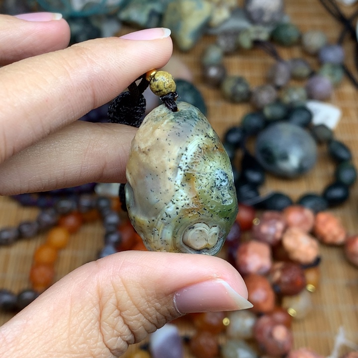 玛瑙/玉髓珠宝半成品未镶嵌浅*