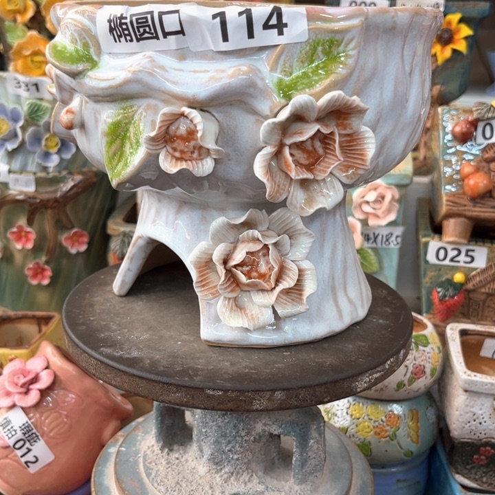 紫砂花盆粗陶材质多肉花盆