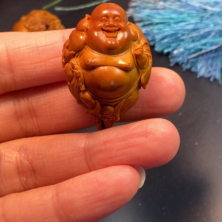 无***雨橄榄核手串/手链弥勒单子