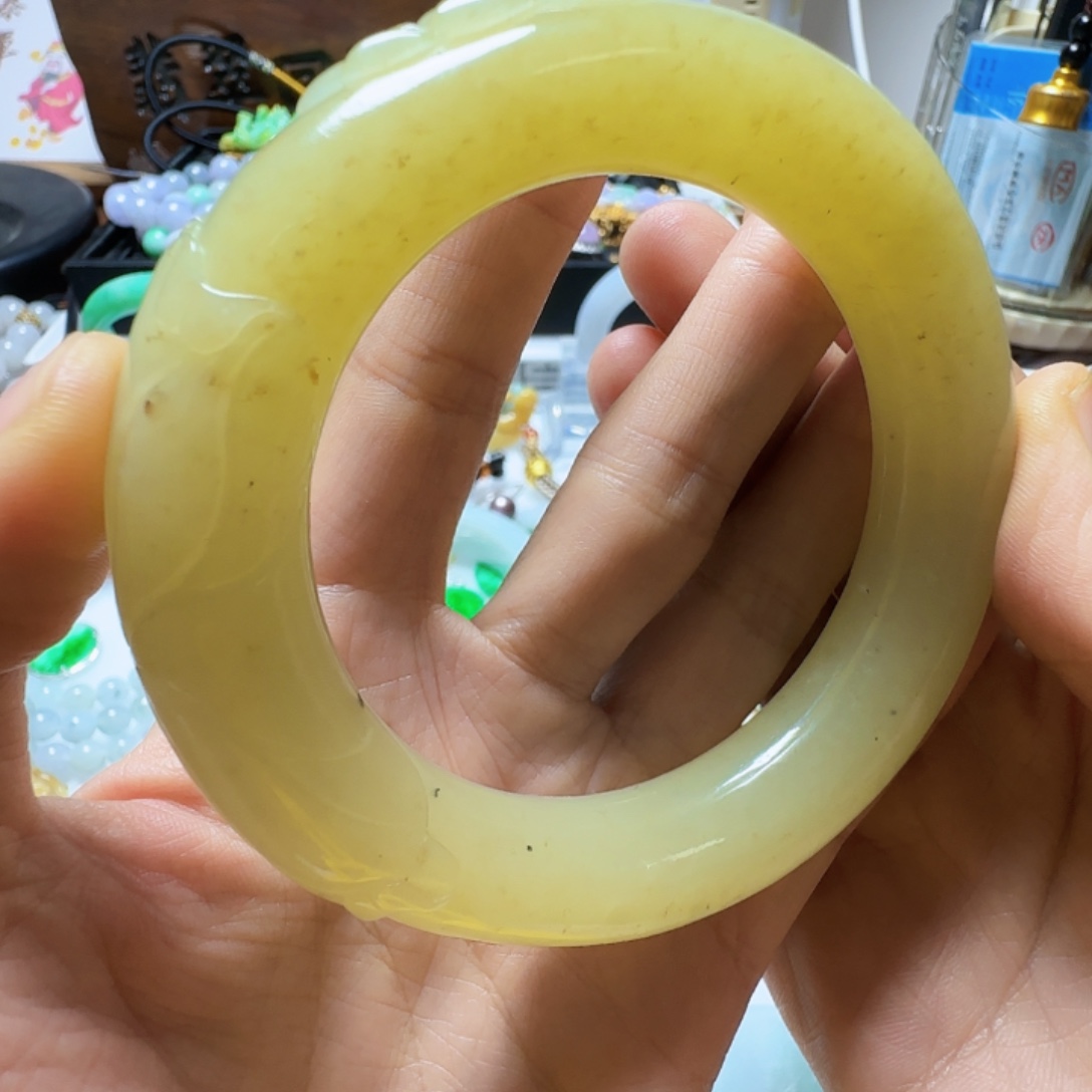 小***暖和田玉未镶嵌手镯和田玉2200