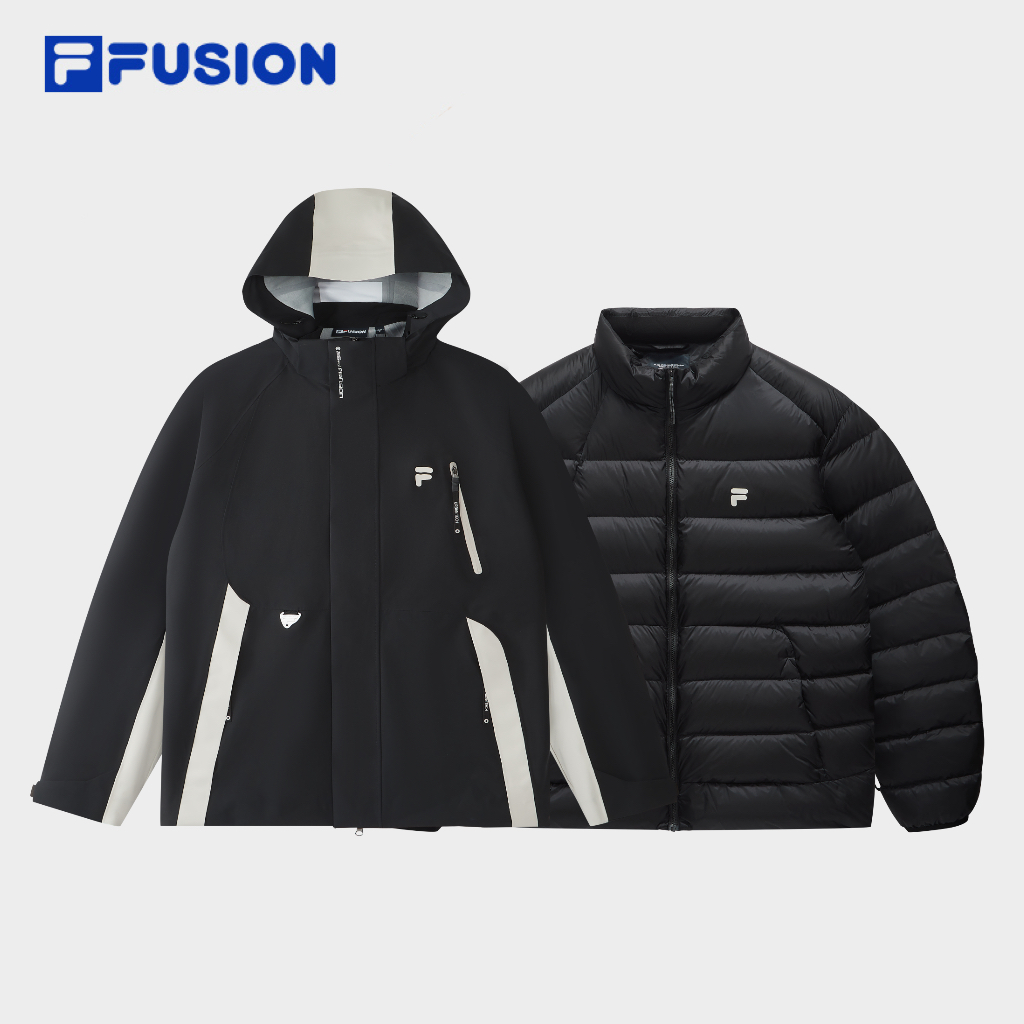 FILA斐乐潮牌【机能风三合一】羽绒服男款三防实穿两件套T11M541907
