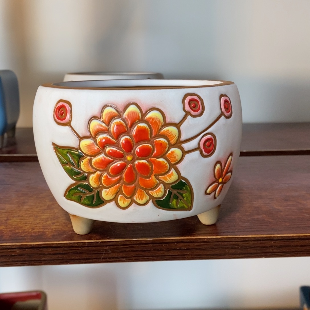 红陶韩式多肉植物花盆