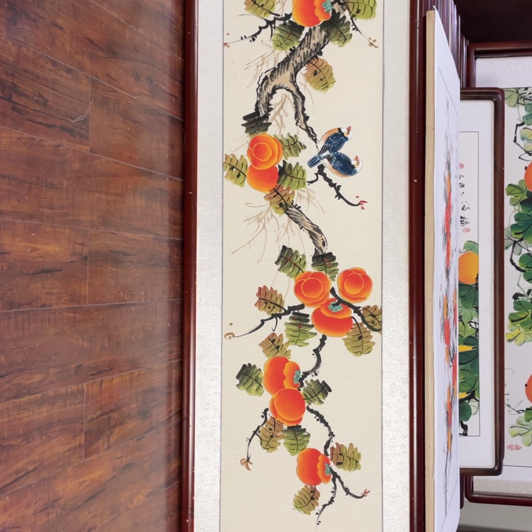 国画带框尺寸48*163厘米