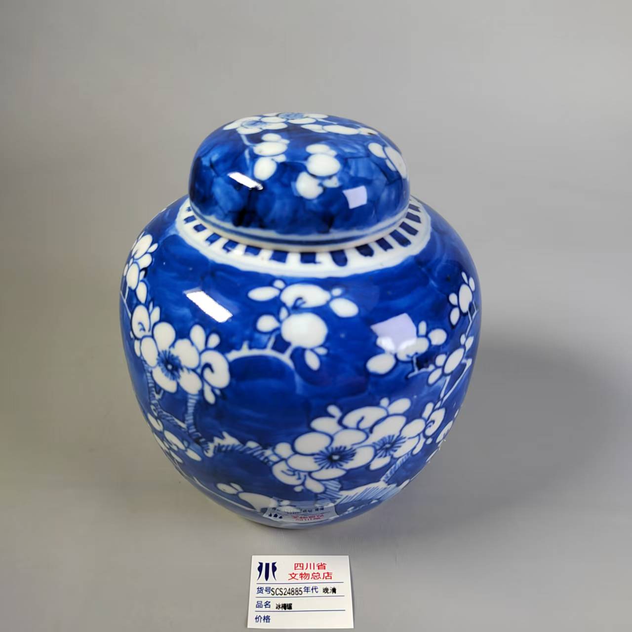 SCS24885晚清冰梅罐