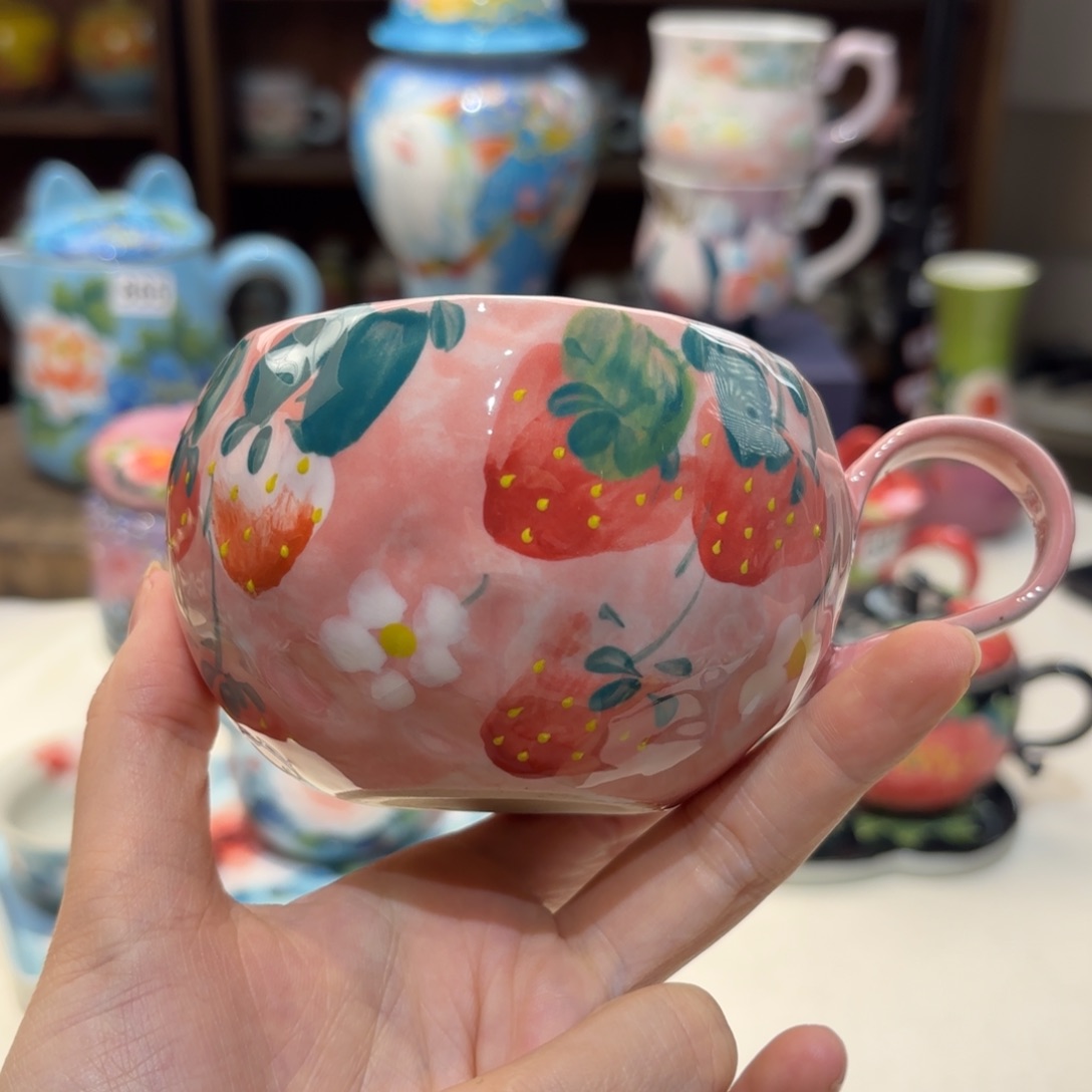 景德镇手绘高温釉下彩陶瓷茶具