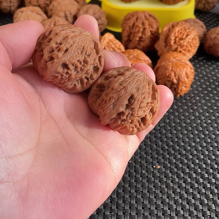 文玩核桃把件磨盘41尺