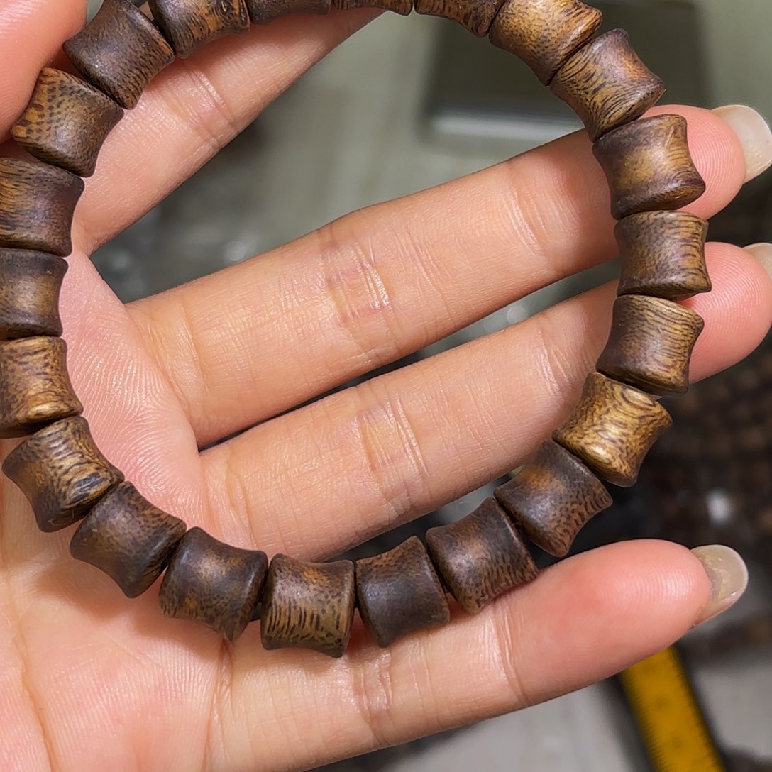 手串沉香奇楠沉香竹节珠8克➕