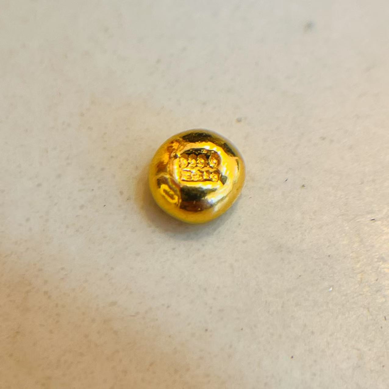 1克小金豆每月1个积少成多金豆豆黄金