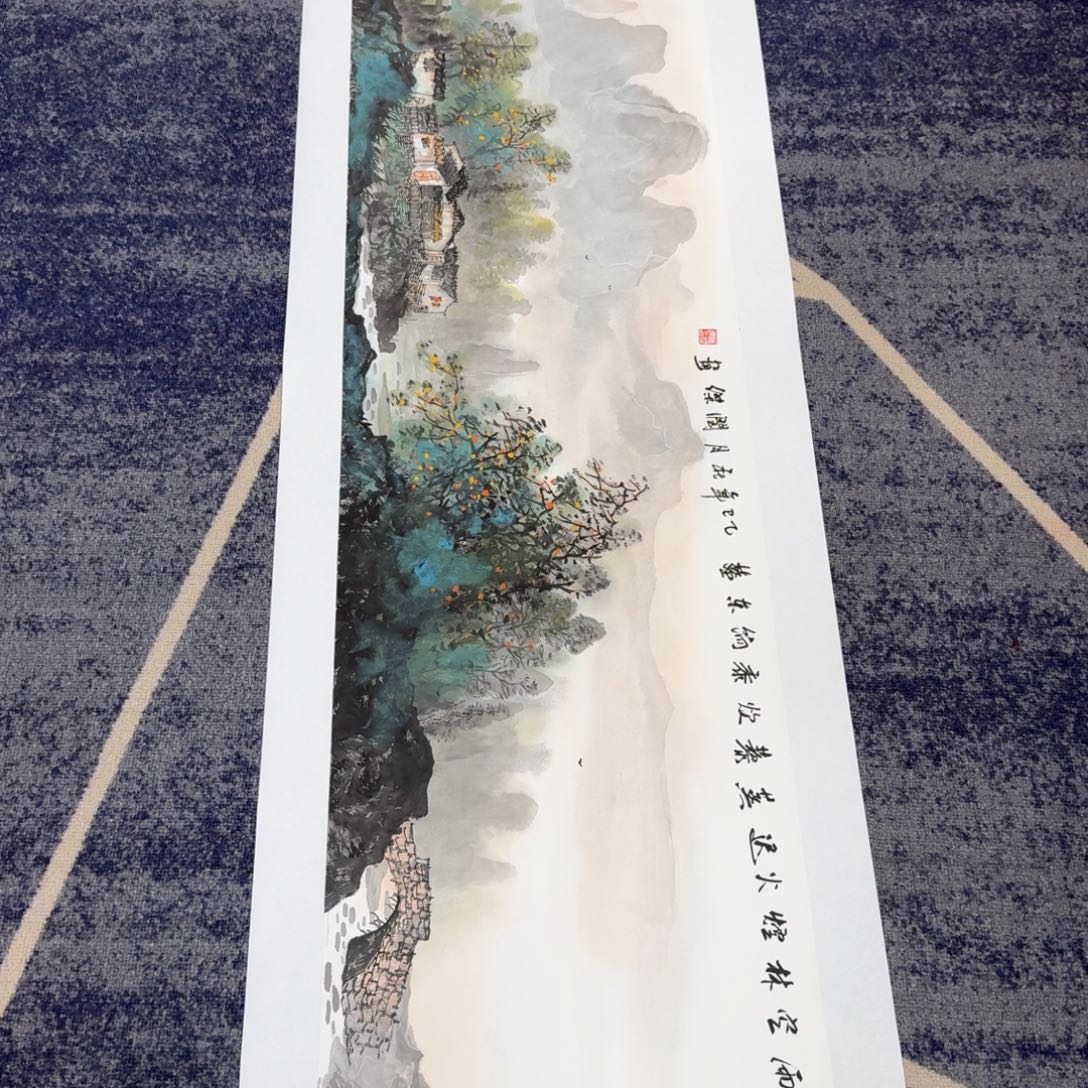 国画国画作品山水花鸟纯手绘