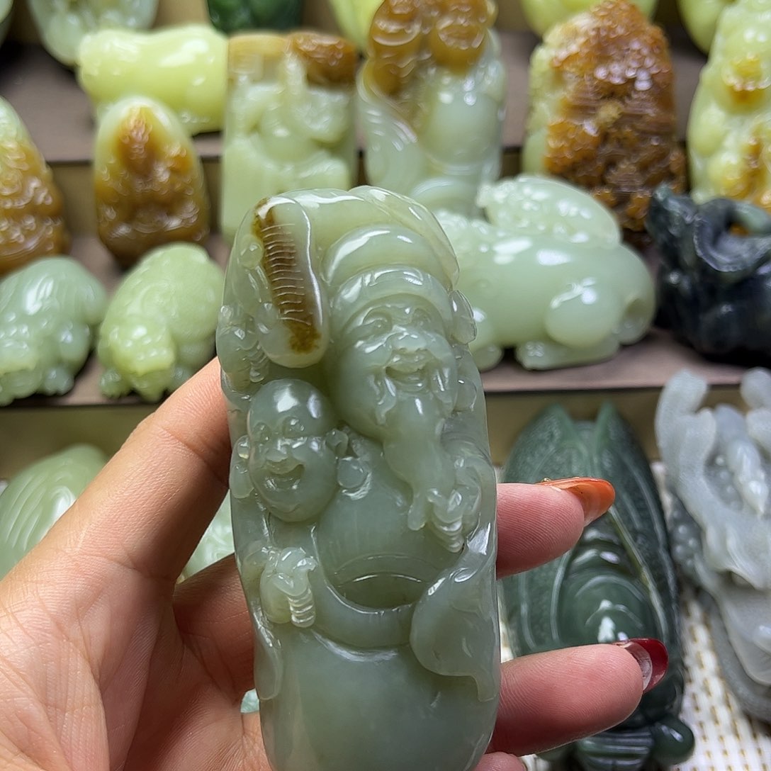 和田玉未镶嵌挂件