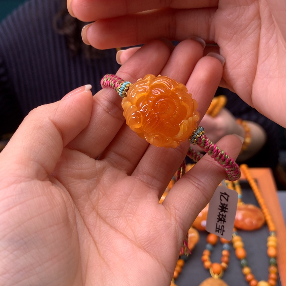 蜜蜡未镶嵌手绳天然