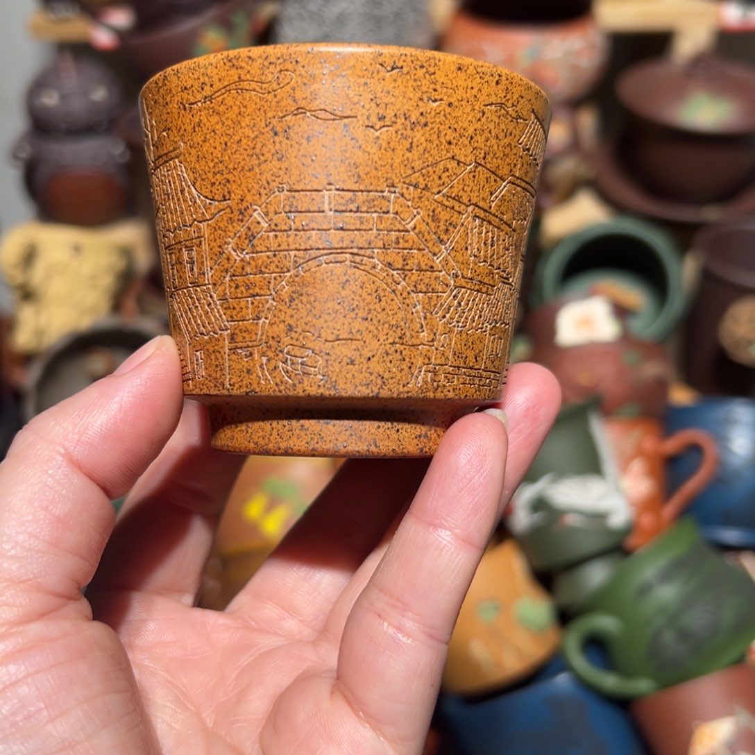 紫砂茶杯宜兴紫砂主人杯