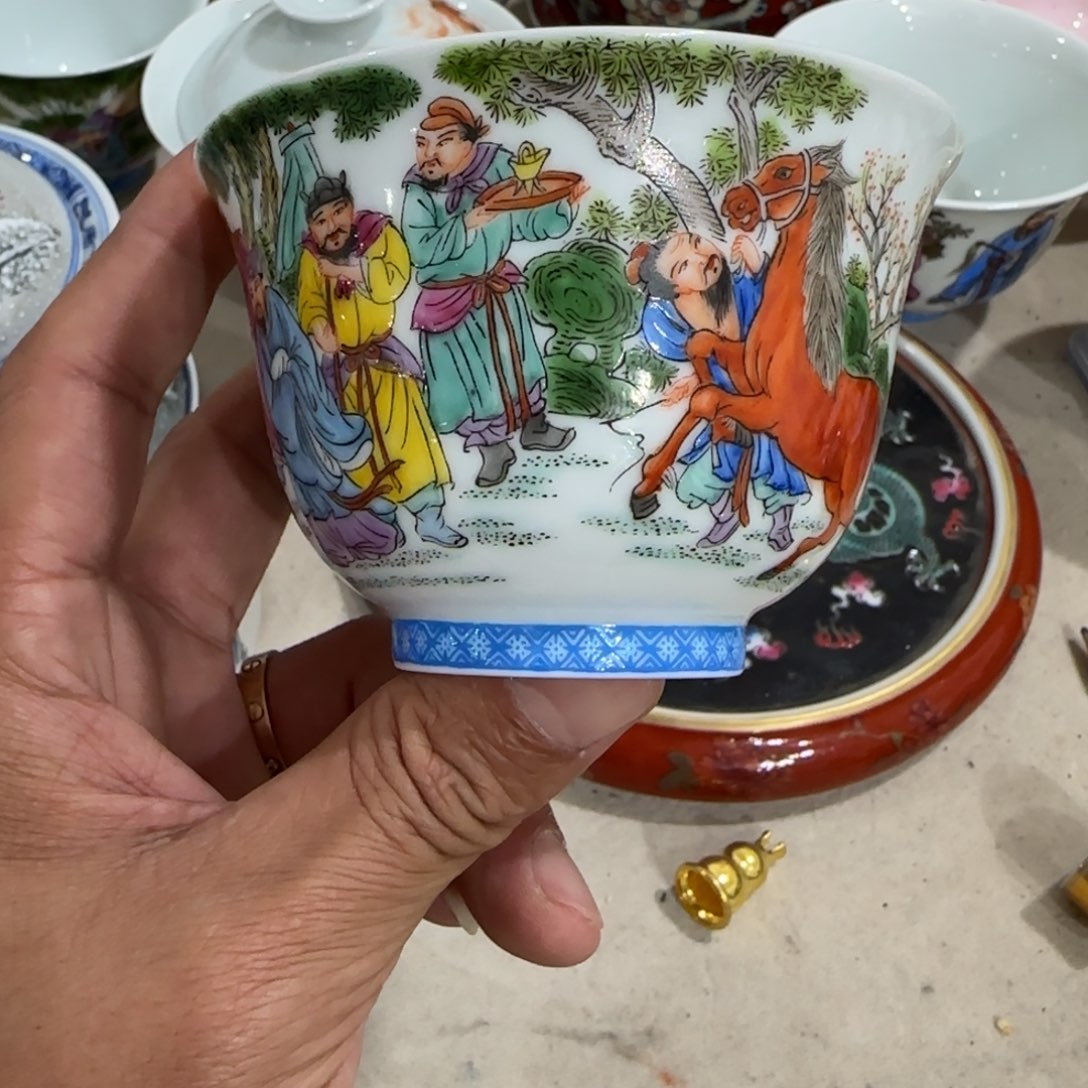 陶其他手绘瓷器，手绘茶具