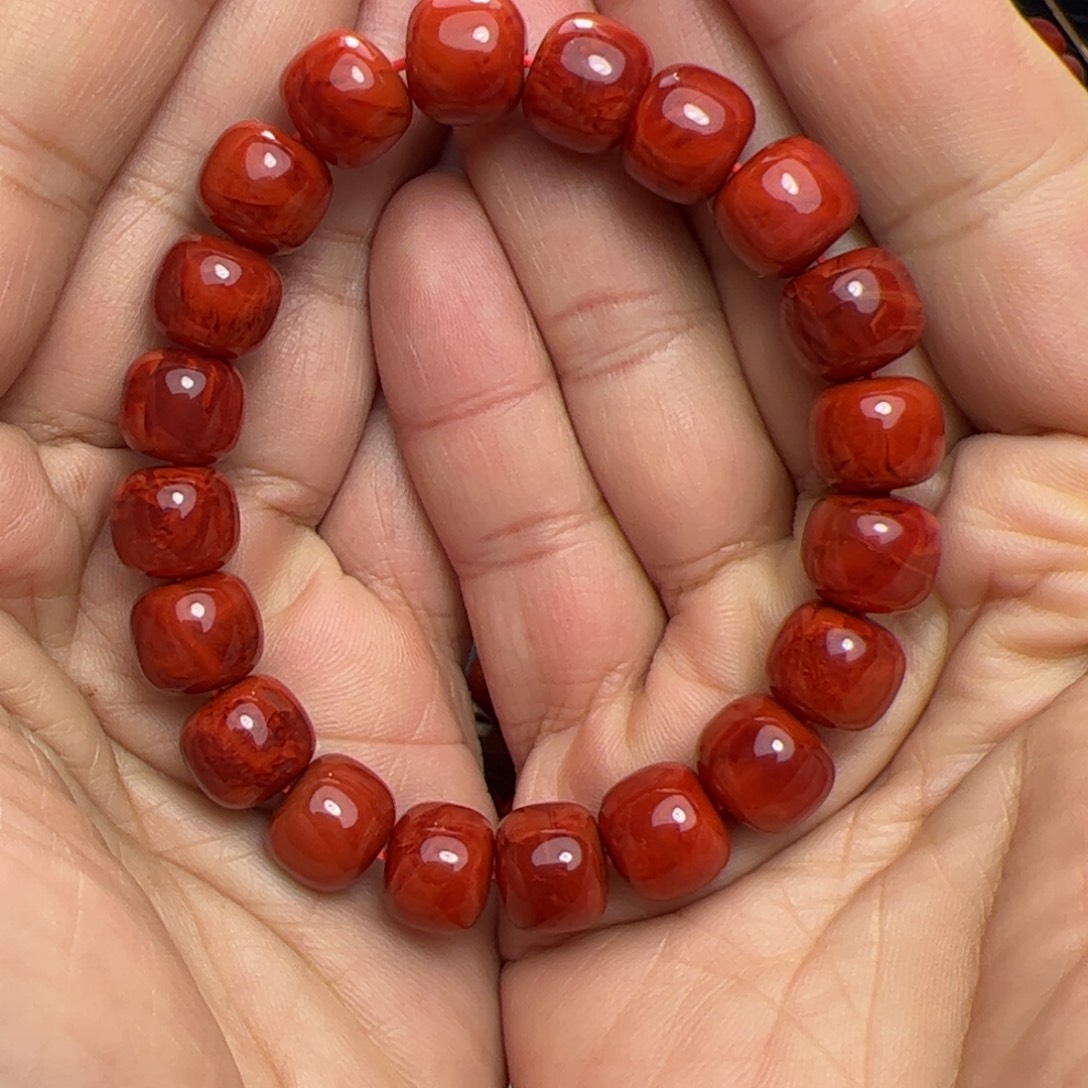 a***8南红玛瑙未镶嵌手串
