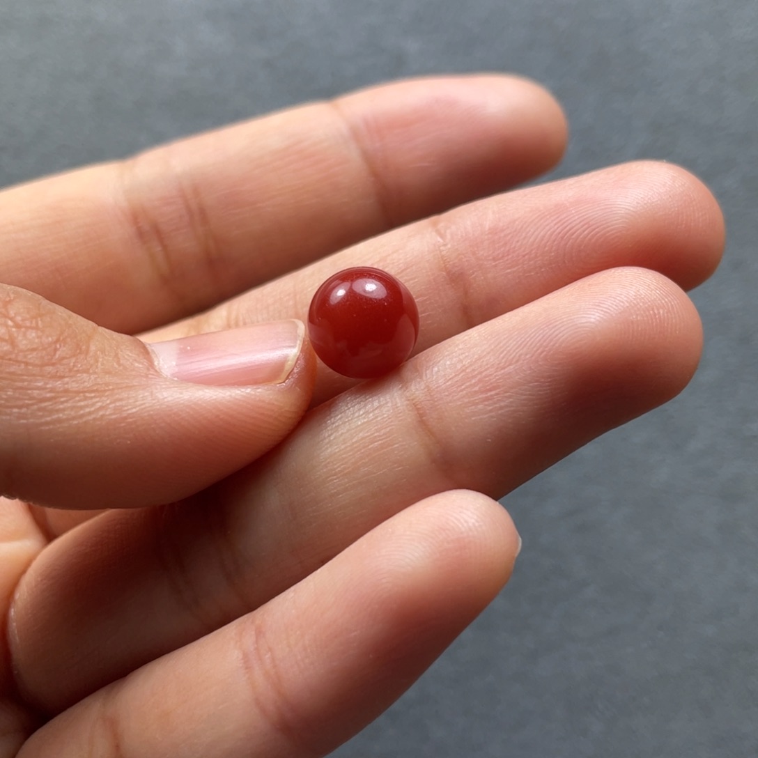 南红玛瑙配饰未镶嵌9.1mm