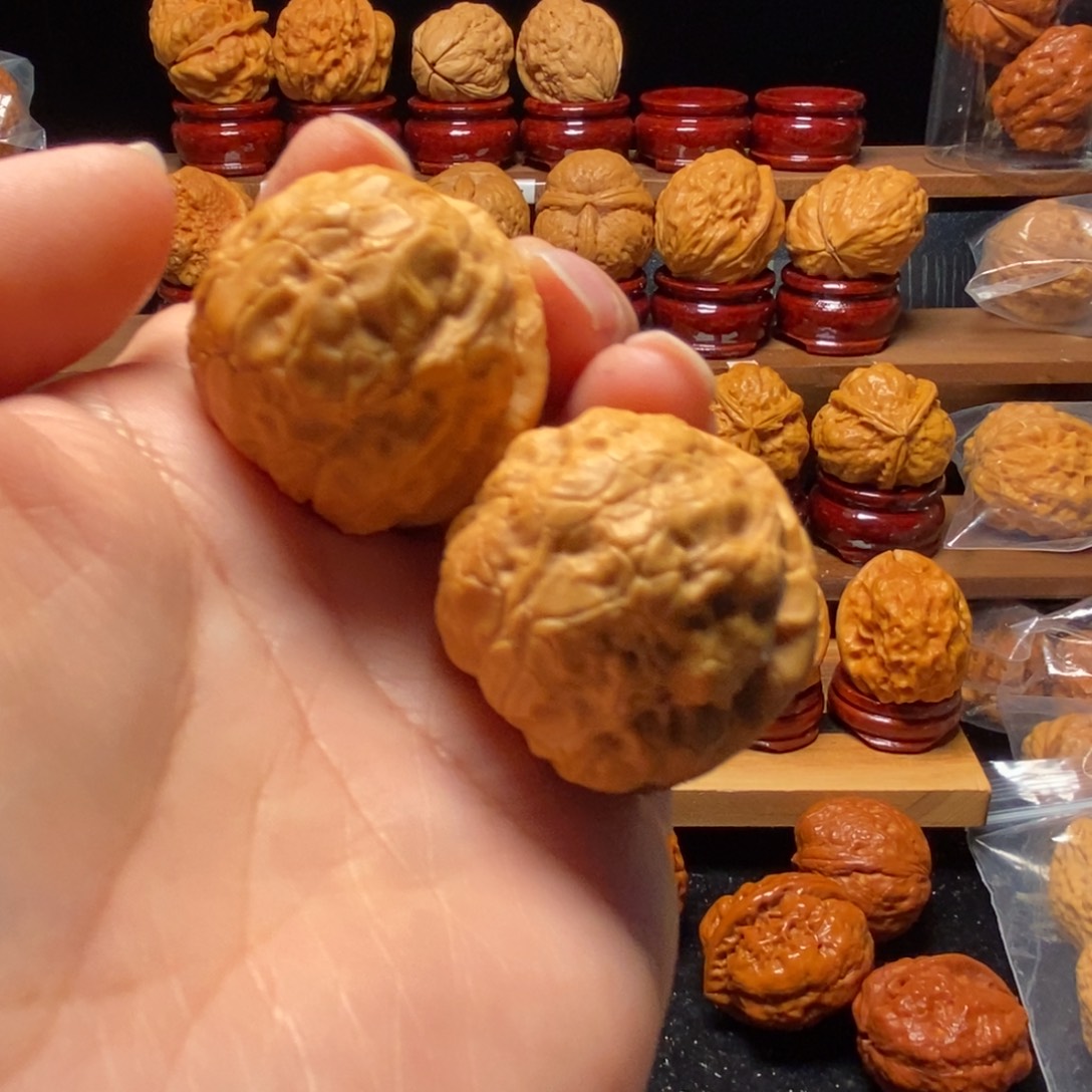 文玩核桃把件玄武元宝42尺