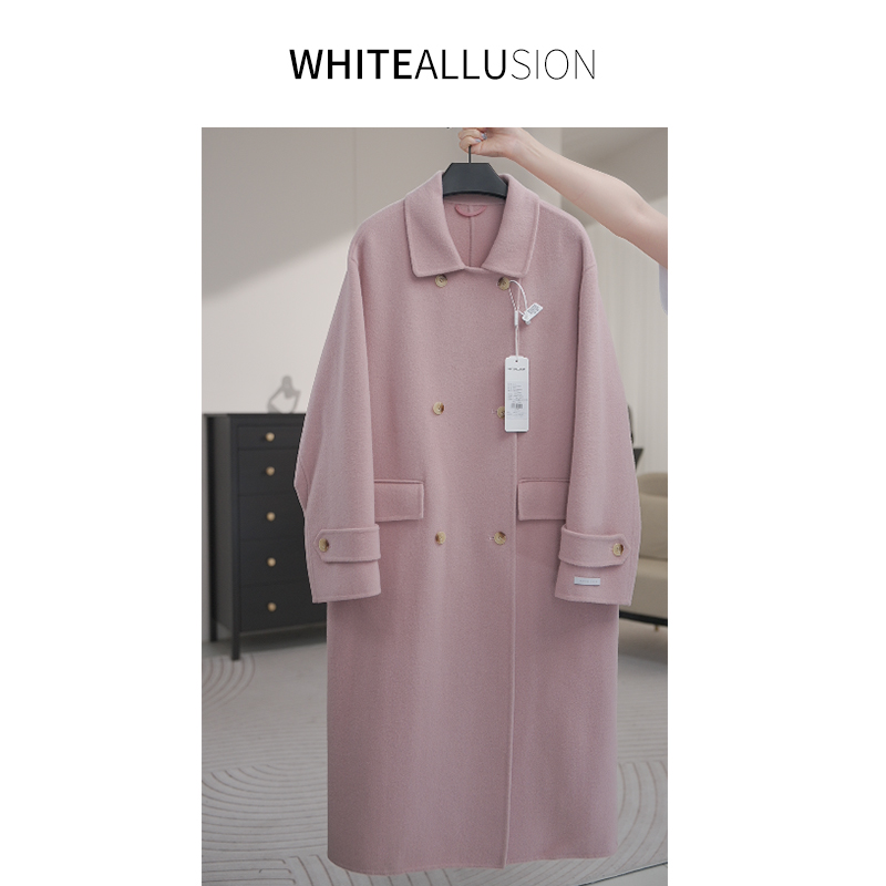 清仓【110】绵羊毛双面呢大衣