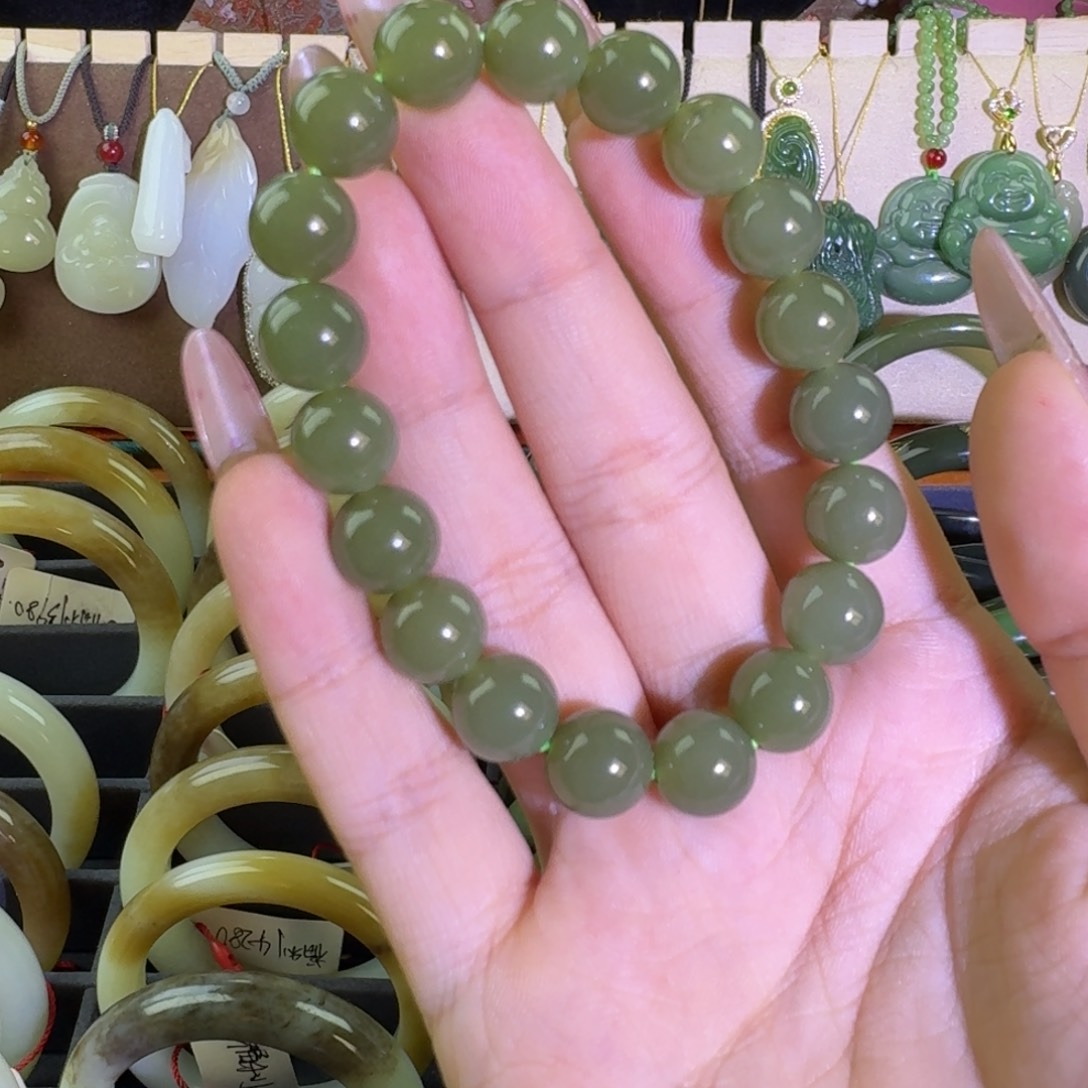 和田玉未镶嵌手链