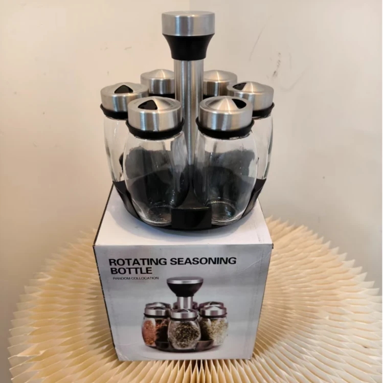 厨房专用 旋转调料瓶 颜色规格随机