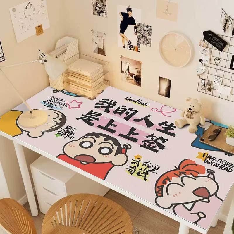 蜡笔小新pvc桌垫卡通学习书桌垫防水办公桌垫学生宿舍布置桌布