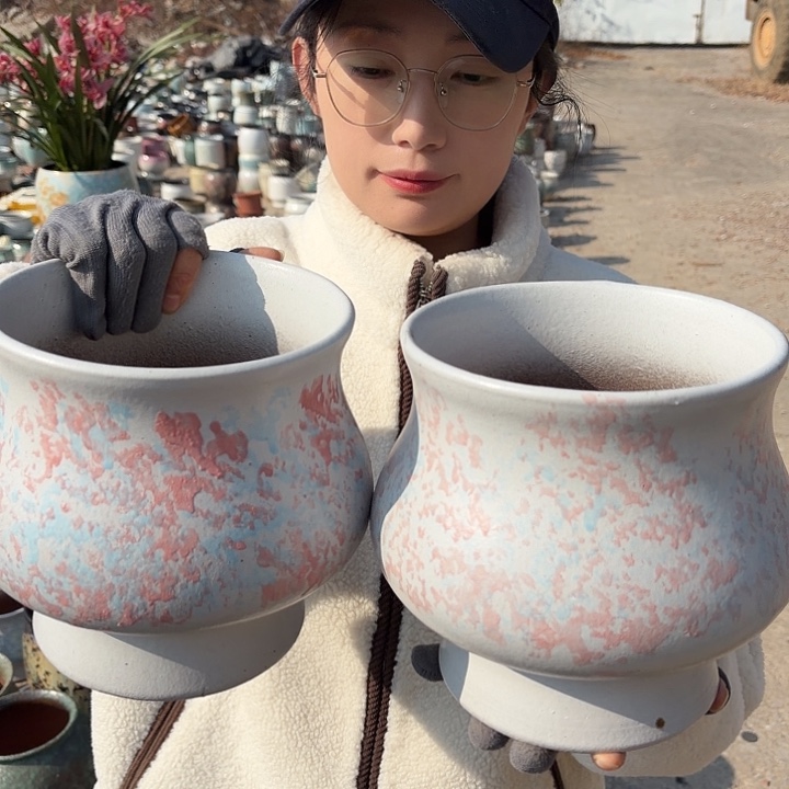口17高19两个一组花盆