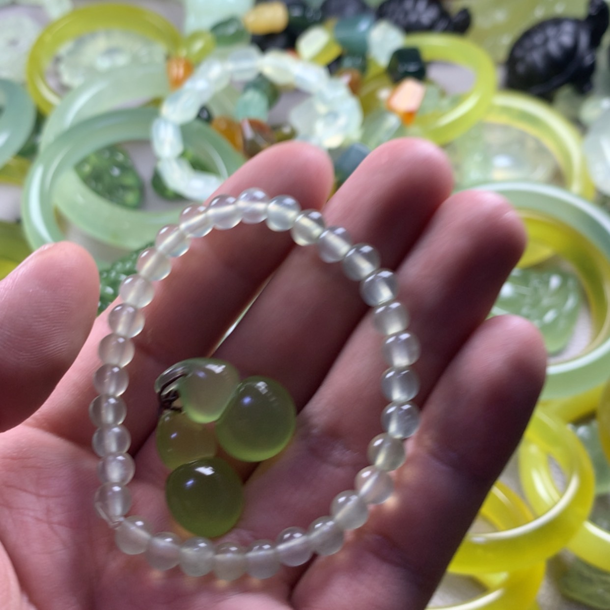 【闪购商品】蛇纹石玉未镶嵌岫玉拍二单冰****a