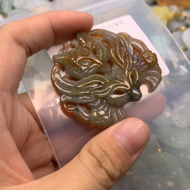 翡翠未镶嵌吊坠(不含链)