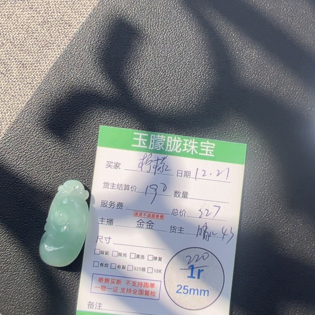 翡翠未镶嵌颈饰翡翠