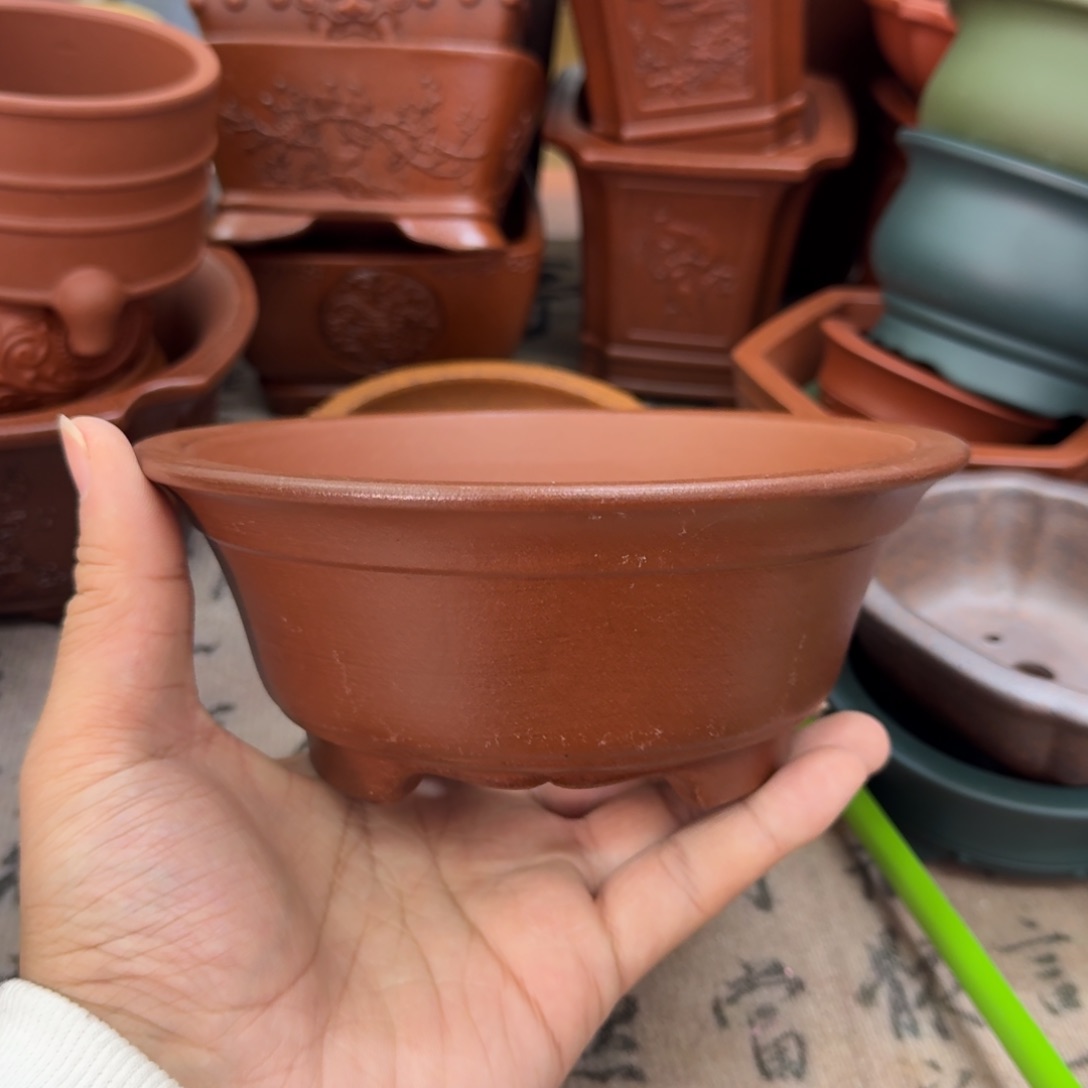 紫砂花盆宜兴紫砂正品14.5x5