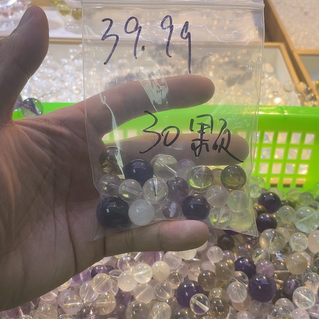 手链银S925镶嵌烟晶