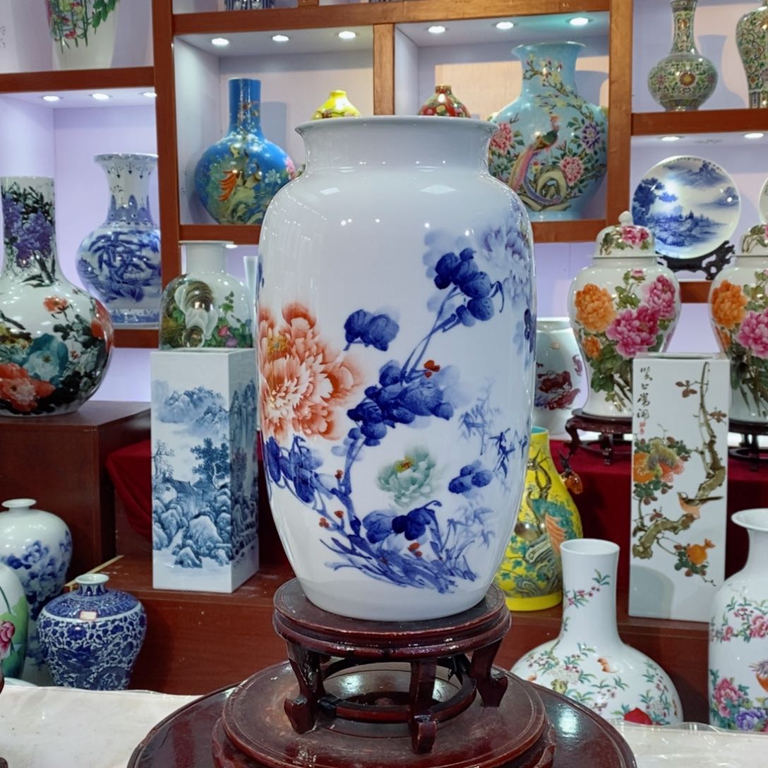 瓶景德镇陶瓷手绘