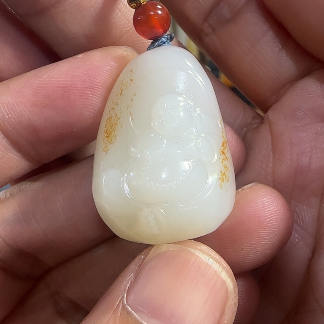 和田玉未镶嵌挂件