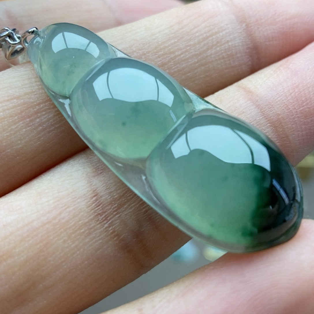 翡翠银S925镶嵌颈饰吊坠26