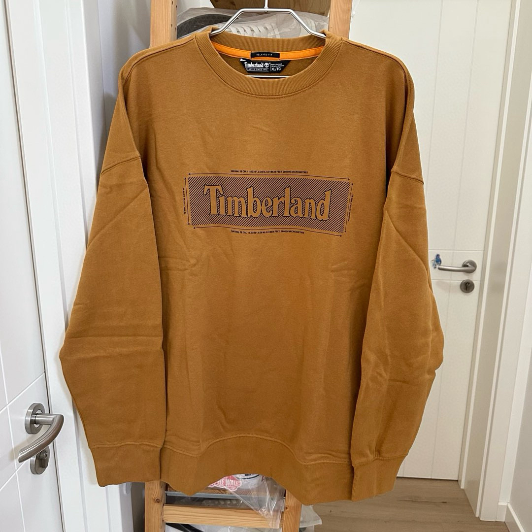 正品TIMBERLAND 添柏岚 男装 套头加绒卫衣 小麦色 A2A14