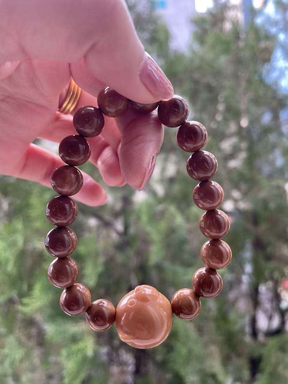 库克10mm单圈diy菩提熊头 A26