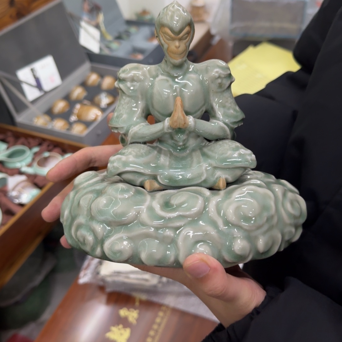 ?***友龙泉青瓷茶具微瑕1531