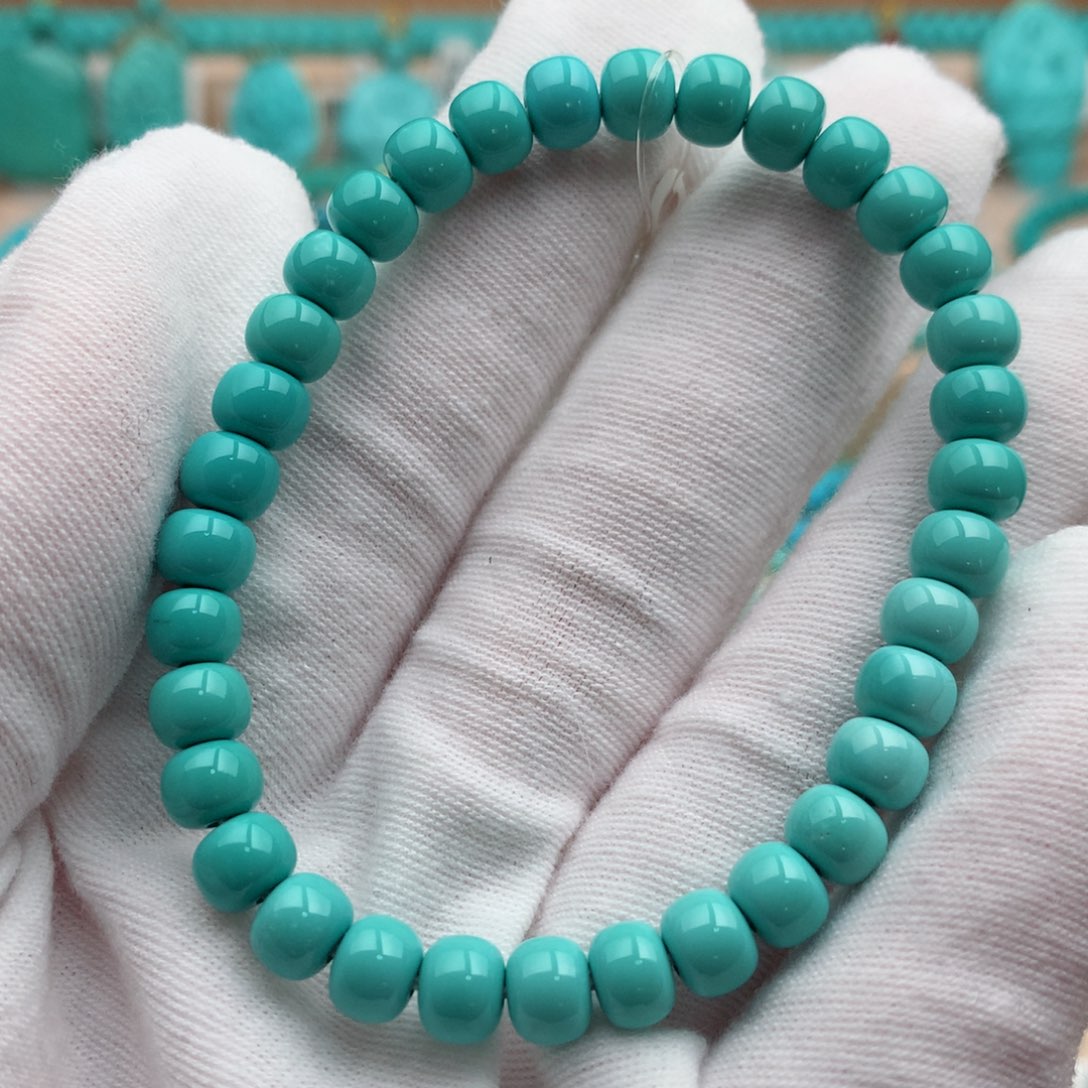 绿松石未镶嵌珠宝奇石6.5mm