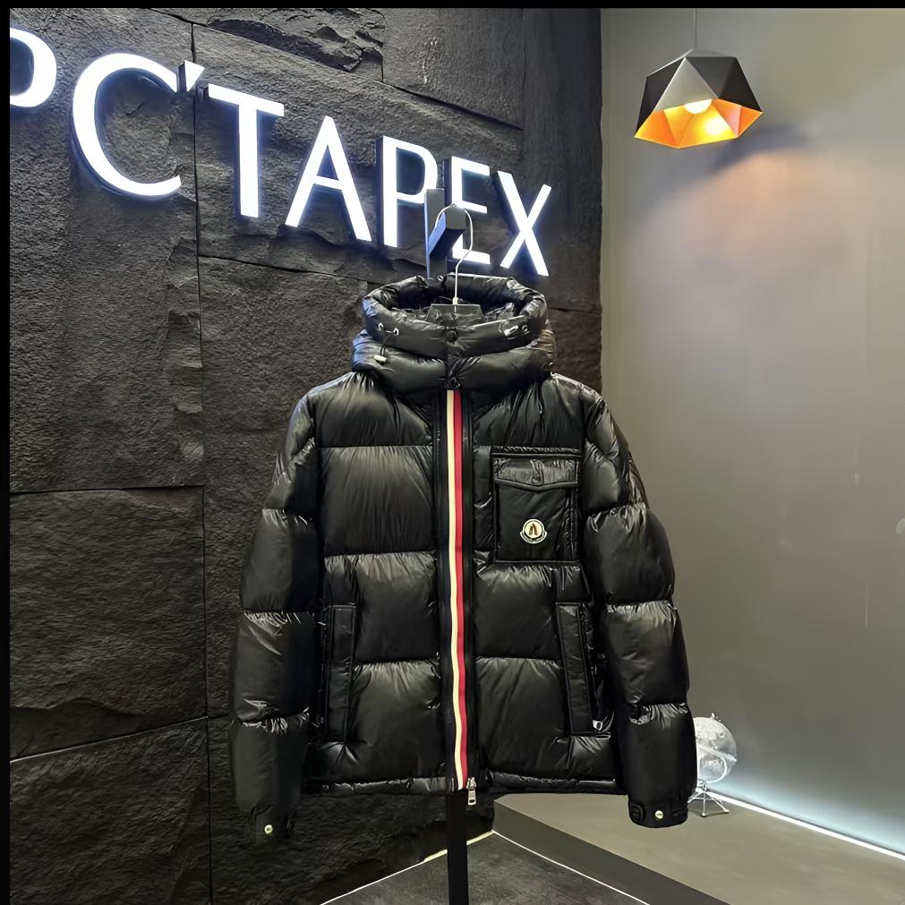 秋冬新款零下50白鸭羽绒棉衣男女情侣亮面连帽休闲外套