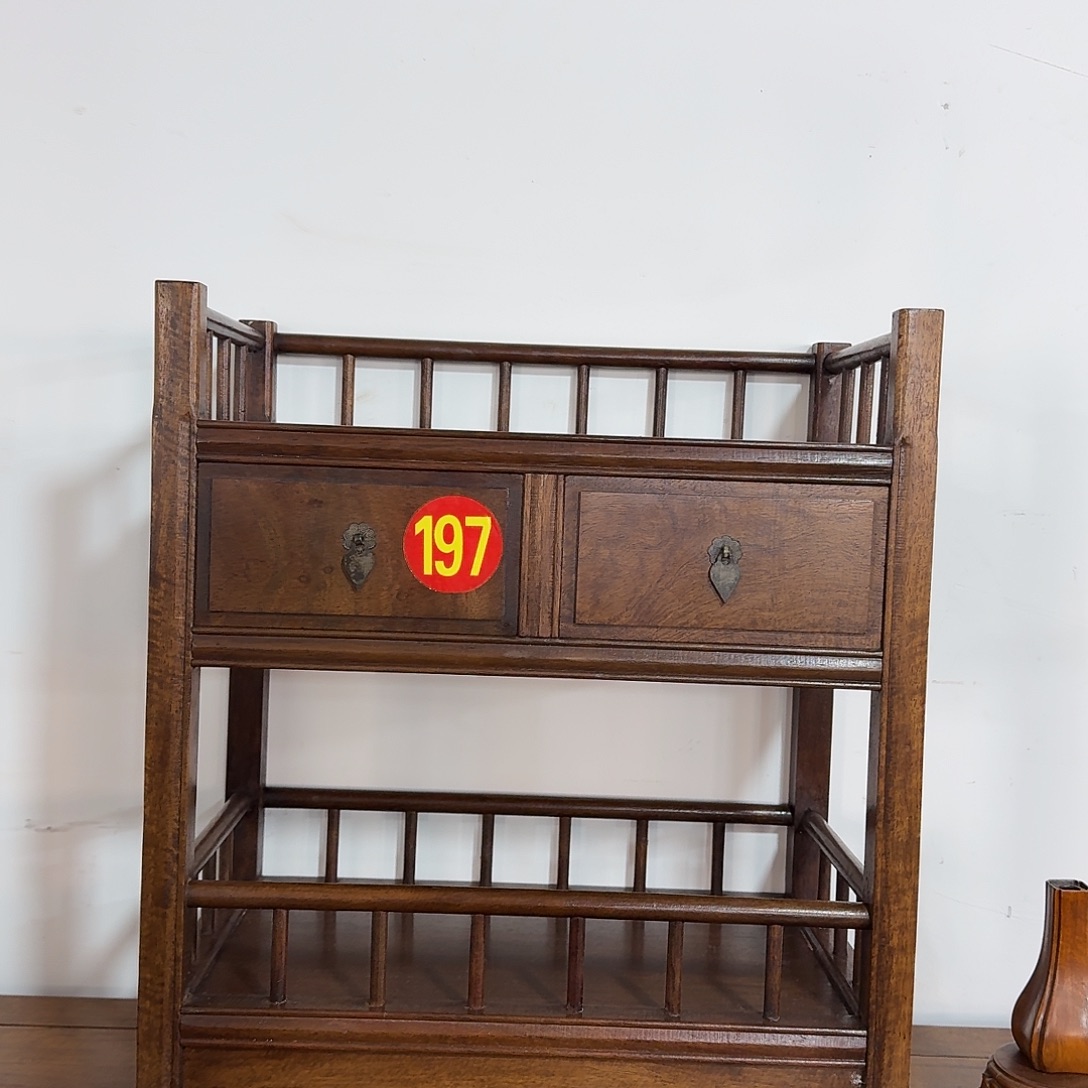 皮****木复古装饰摆件茶具架38/22/42.5厘米