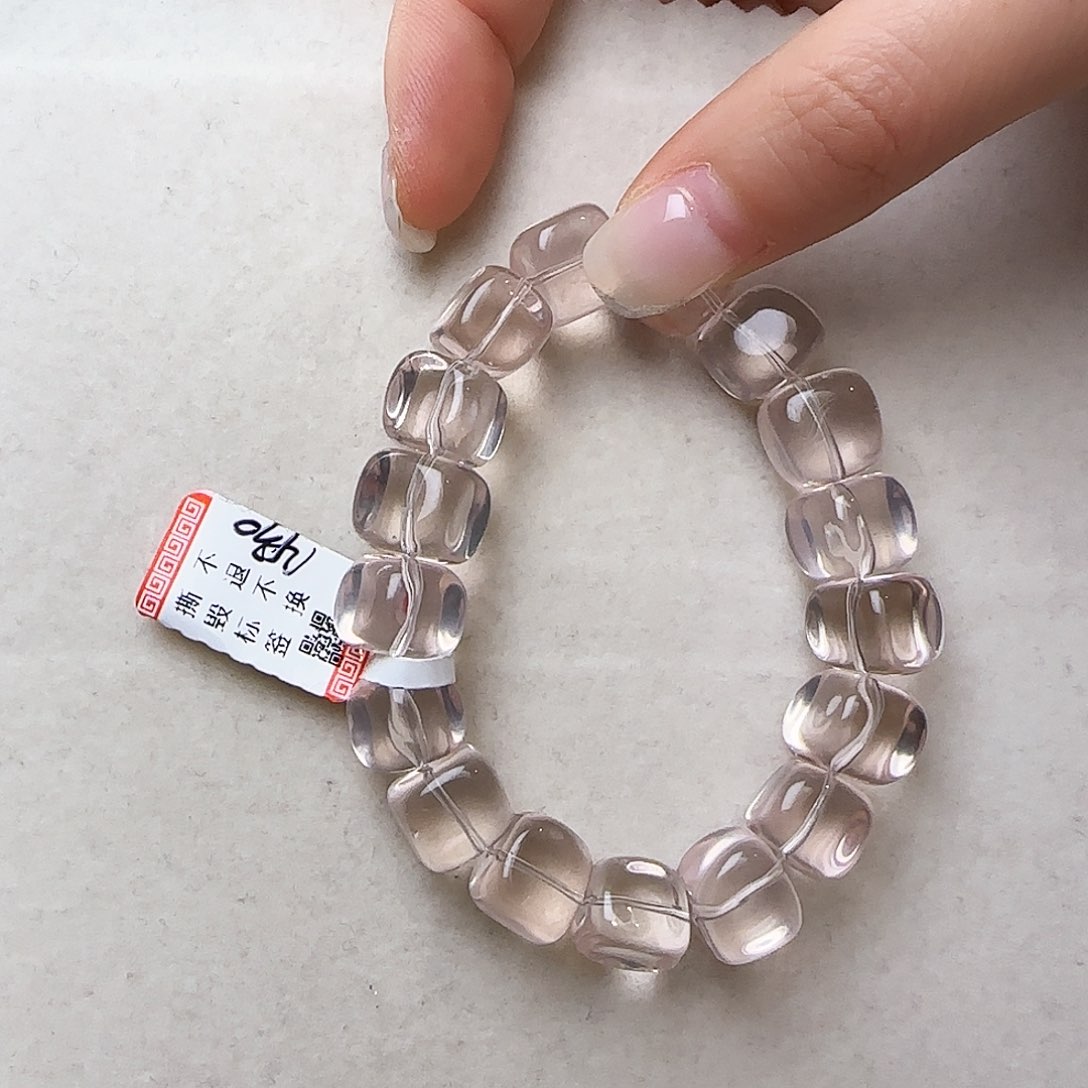 水晶手链未镶嵌艾****长大气上档次