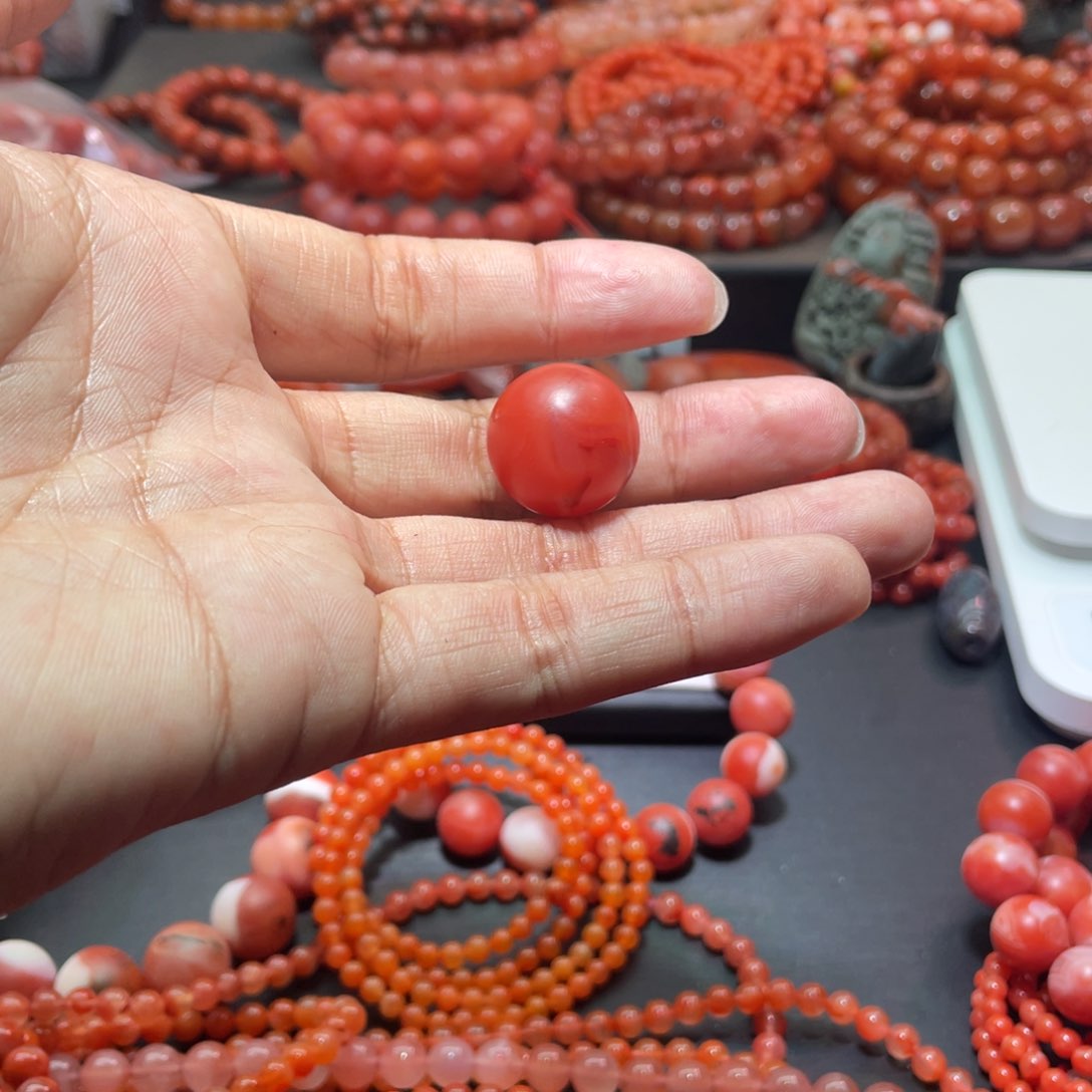 南红玛瑙手链未镶嵌