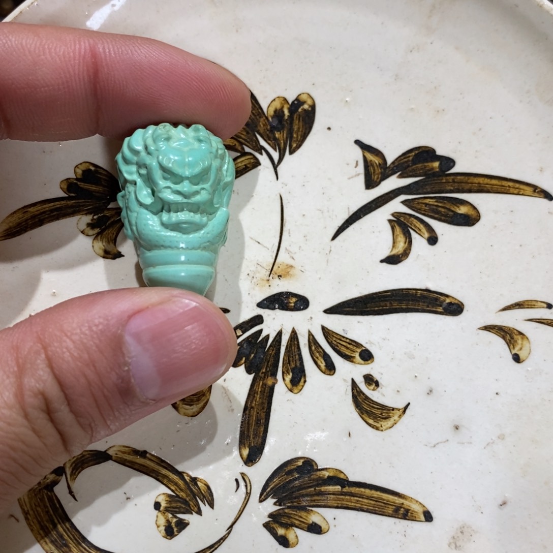 瓷片白底印花2.0三通好物